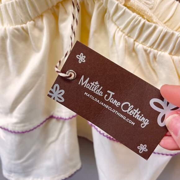 NWT‎ Matilda Jane Enchanted Garden Coconut Tank with Lace Detail sz. 4 - Picture 4 of 5